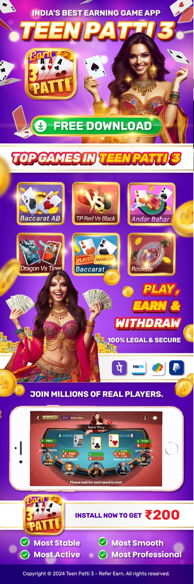 Teen Patti Refer Earn Download